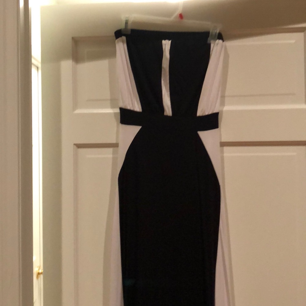 Buffalo Black and white dress strapless dress